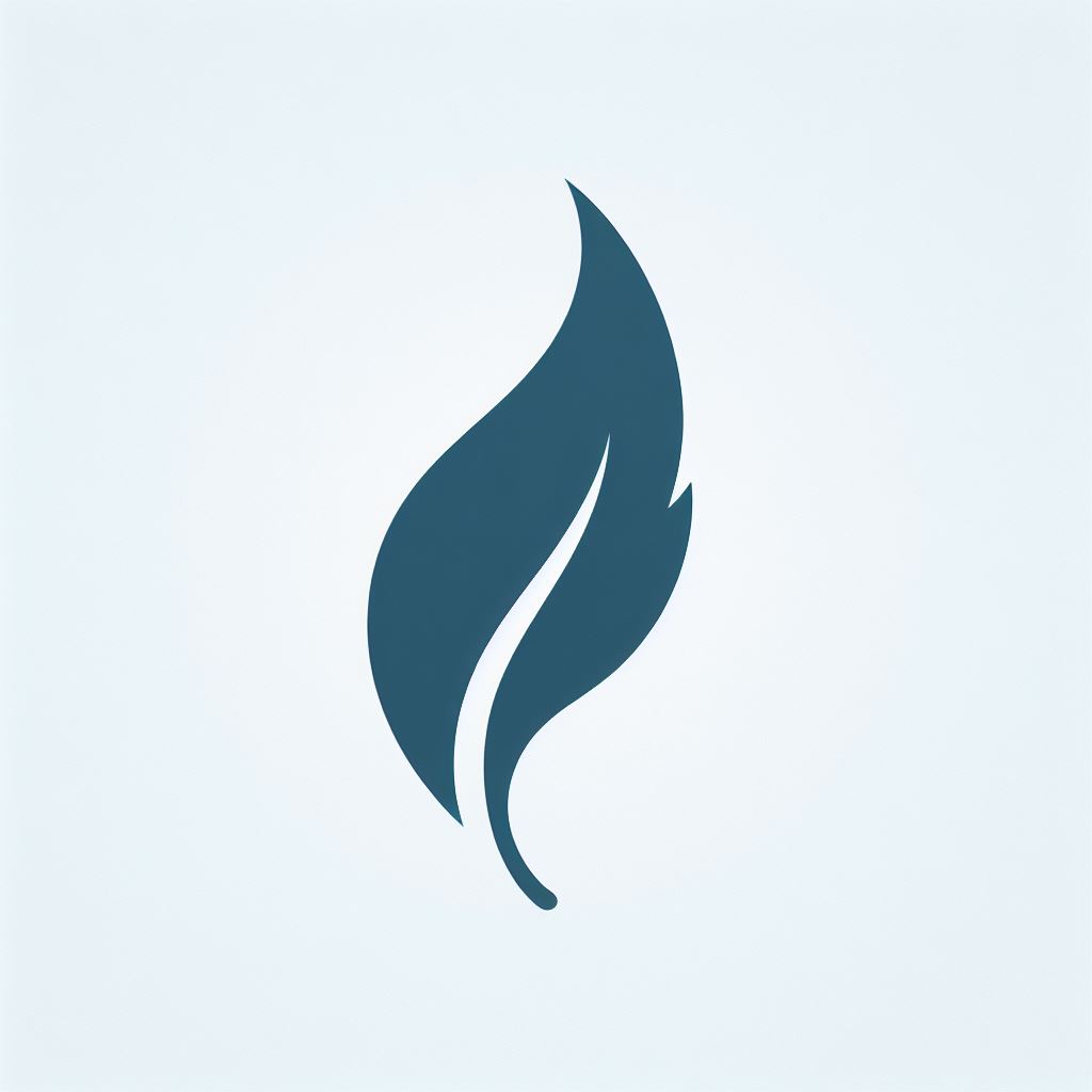 Minimalist Blue Quill